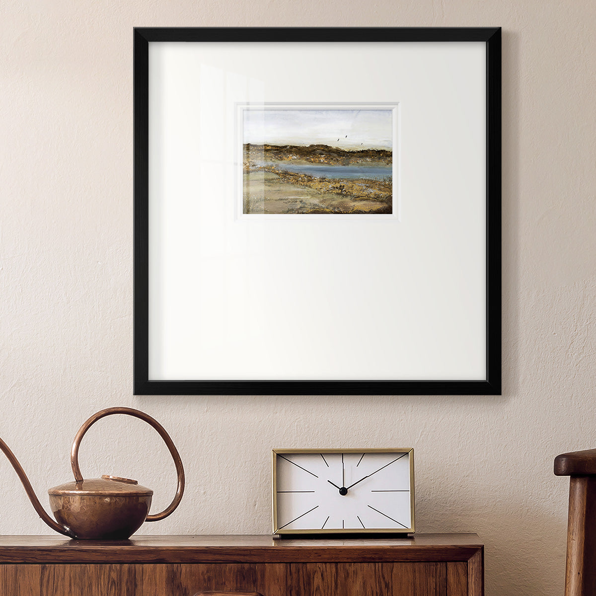 RETREATING WITHIN Premium Framed Print Double Matboard