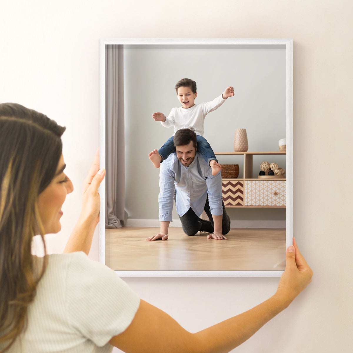 Set of 2 Restickable Custom Framed Photos - 16" x 20"