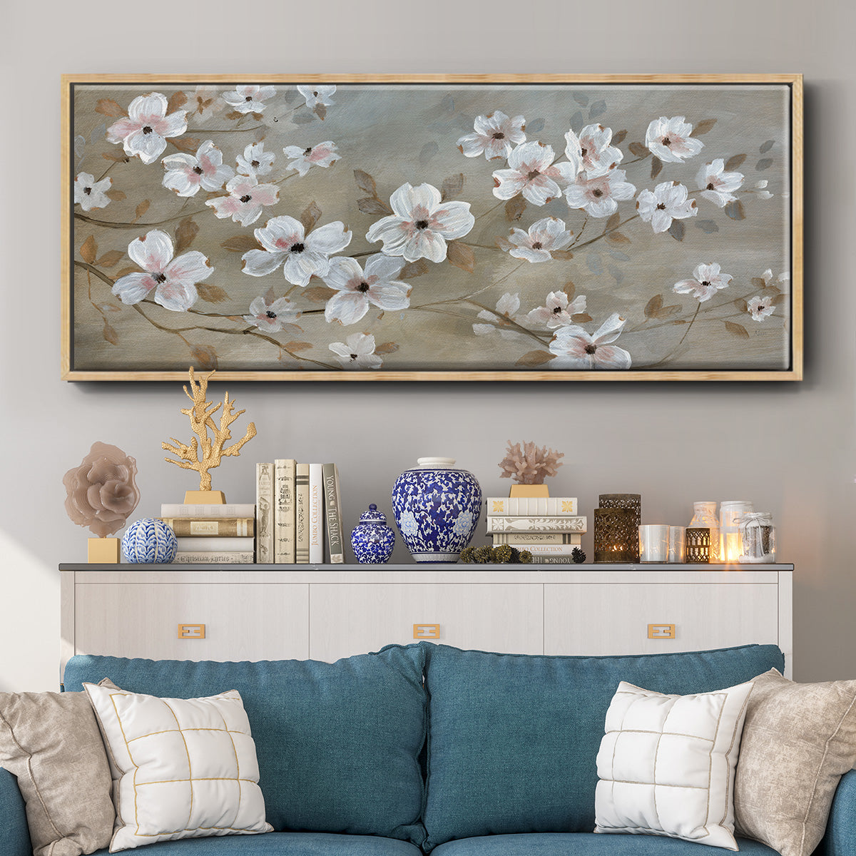Dogwood Dream - Floater Framed Canvas Print