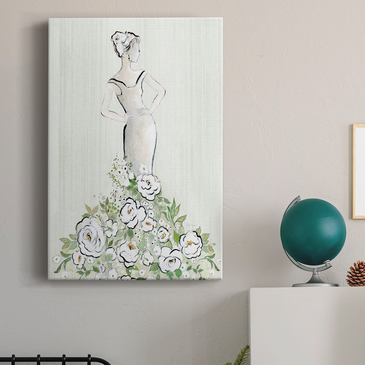 Fashion Floral Figurative - Canvas Art Print