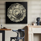 Black and Tan Rosette III - Canvas Art Print