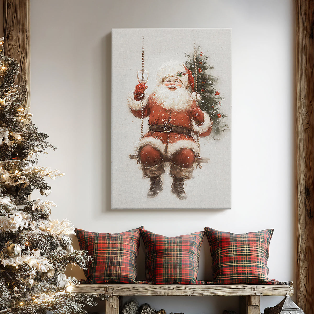 Fir of Gilded Serenade - Canvas Art Print