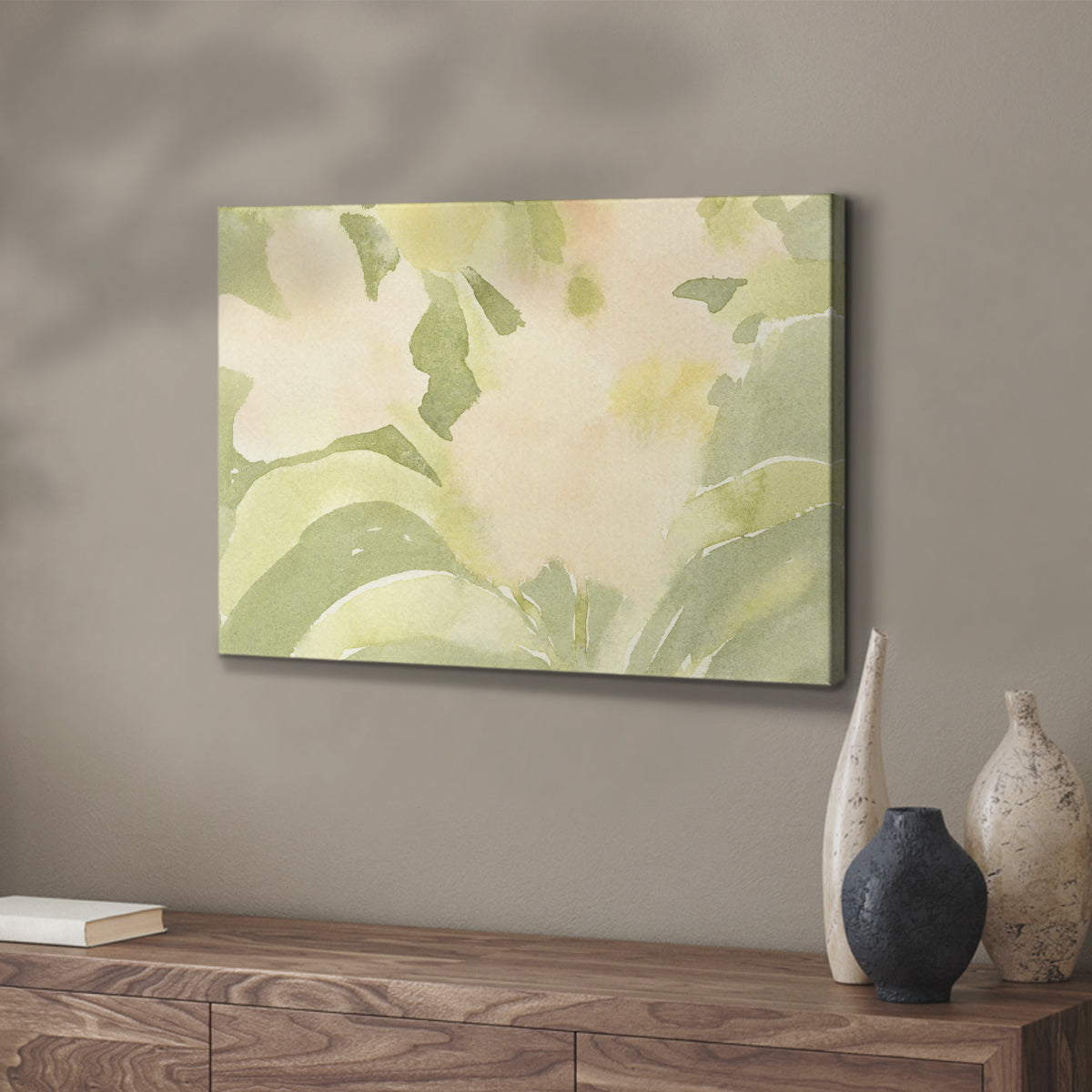 Verdant Floral Abstract II - Canvas Art Print
