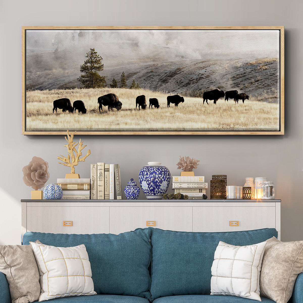 Heading Home - Floater Framed Canvas Print