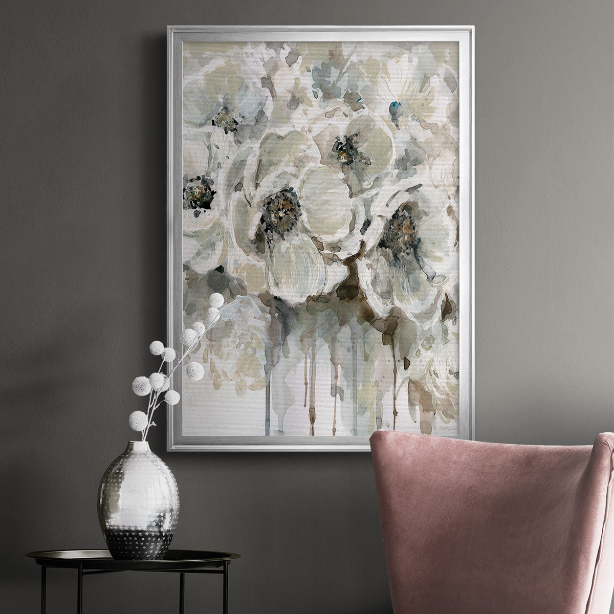 Soft Fragrance I - Modern Framed Canvas Print