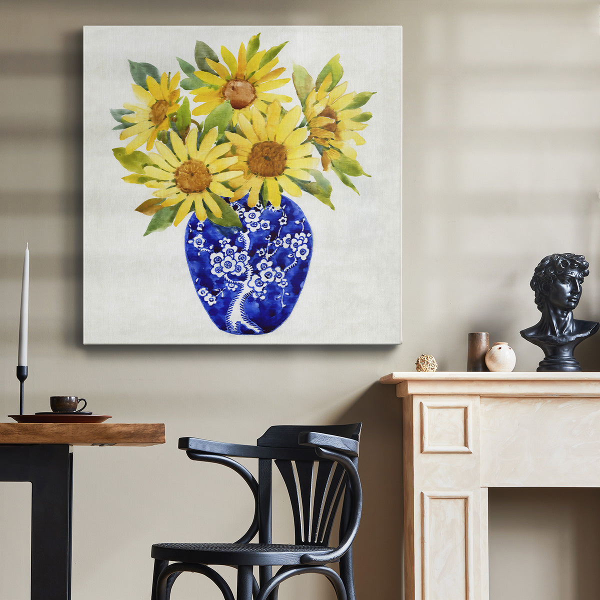 Sun Flower Still Life II - Canvas Art Print