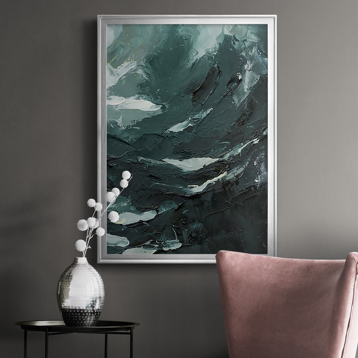 Lost in the Sea II - Modern Framed Canvas Print