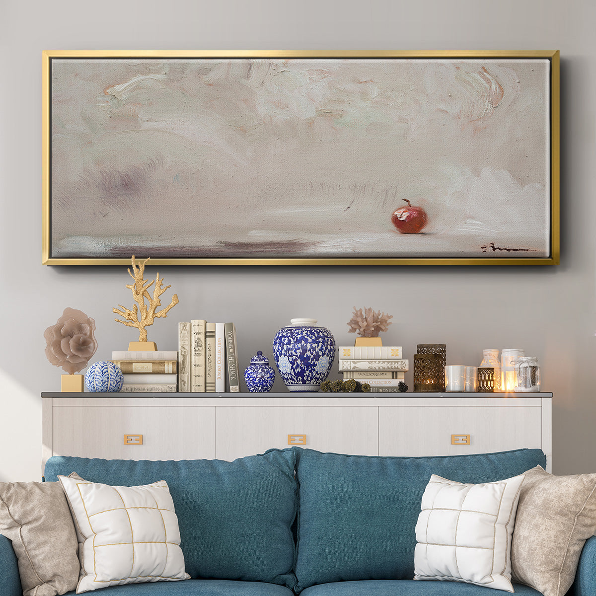 Crabby Apple - Floater Framed Canvas Print