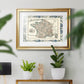 Bordered Map of France Premium Framed Print - Ready to Hang