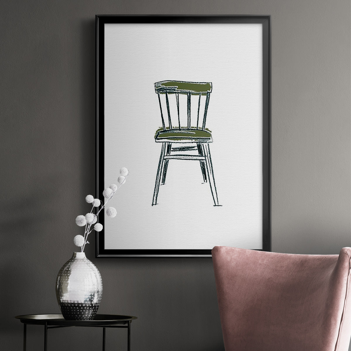Take a Seat IV - Modern Framed Canvas Print
