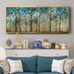Sunlit Birch Grove - Floater Framed Canvas Print