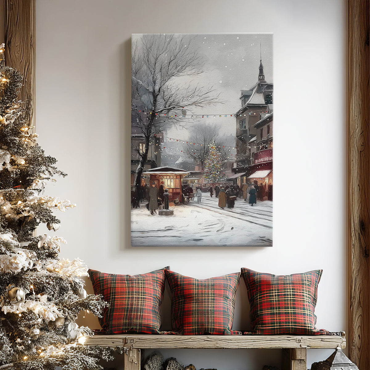 Chalk Promise of Pines - Canvas Art Print