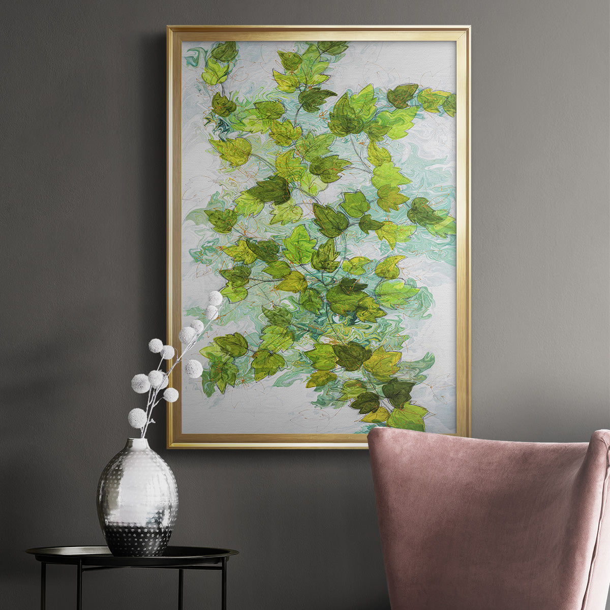 Ivy - Modern Framed Canvas Print