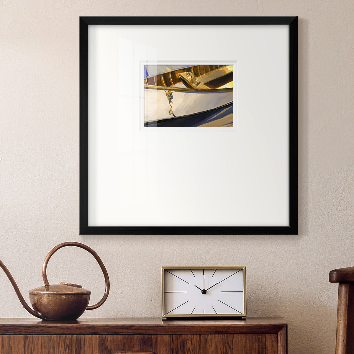 Golden Cano III Premium Framed Print Double Matboard