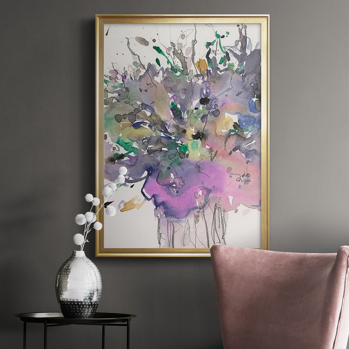 All that Glitters II - Modern Framed Canvas Print
