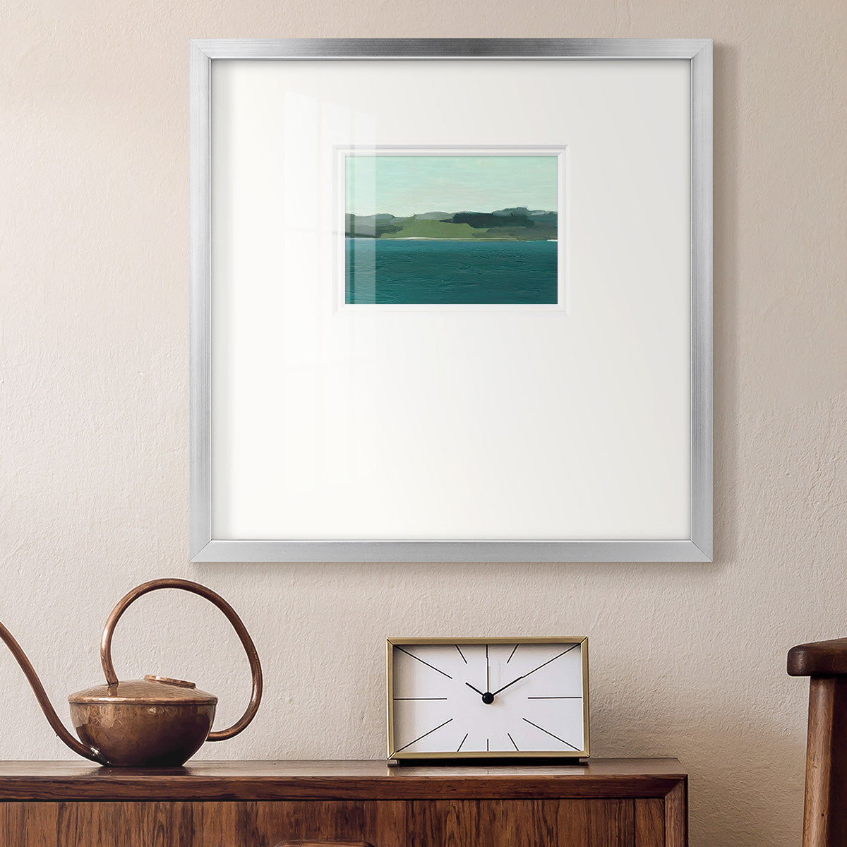 Calming Lake View I Premium Framed Print Double Matboard