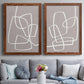 Linen Roundabout I - Premium Framed Canvas 2 Piece Set - Ready to Hang