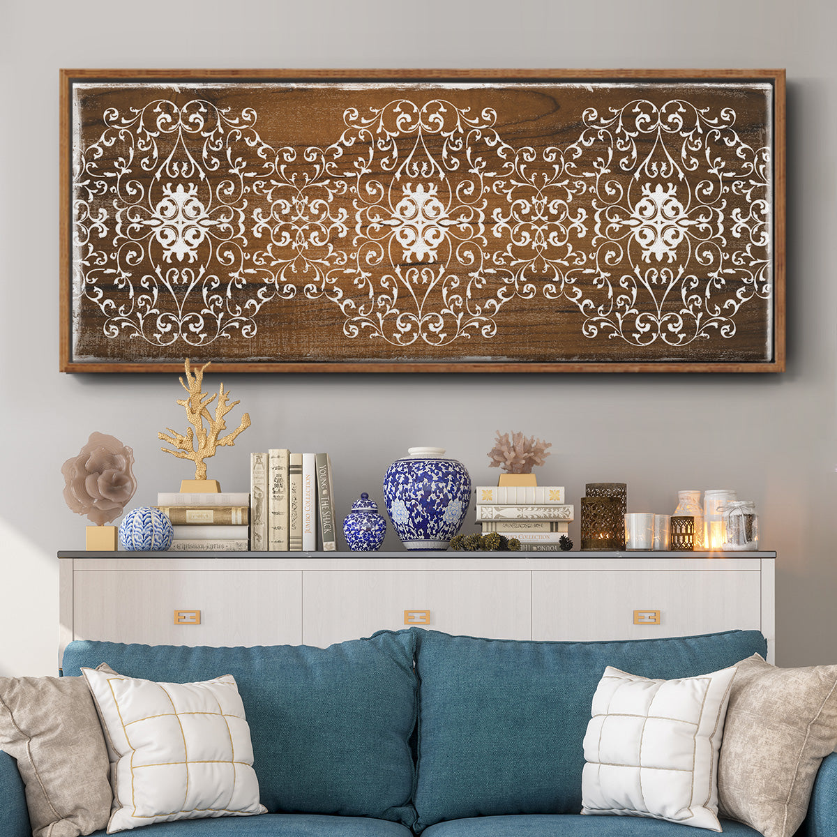 Boho Panel - Floater Framed Canvas Print