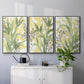 Sea Grass Fresco I - Framed Premium Gallery Wrapped Canvas L Frame 3 Piece Set - Ready to Hang