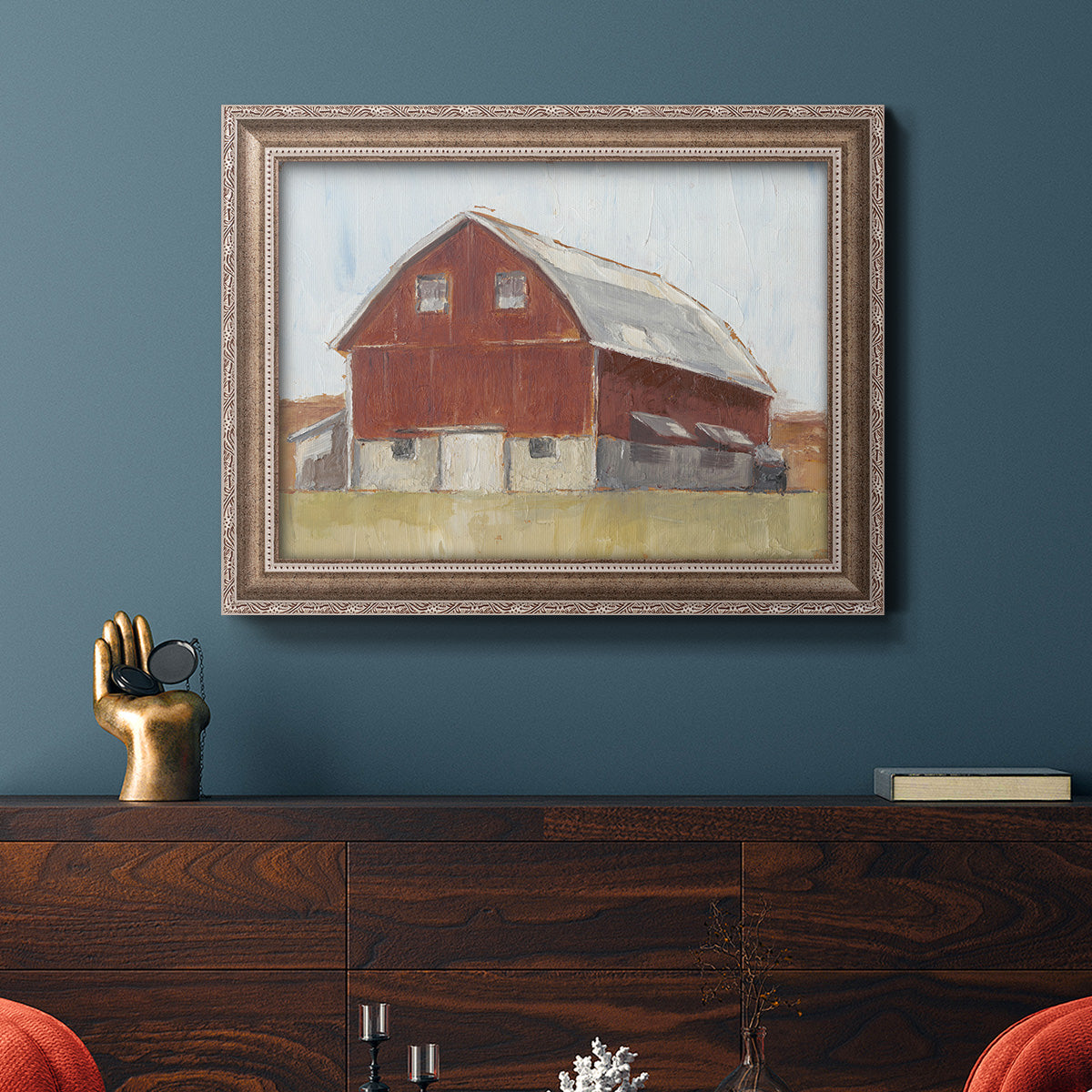 Rustic Red Barn II Premium Framed Canvas- Ready to Hang