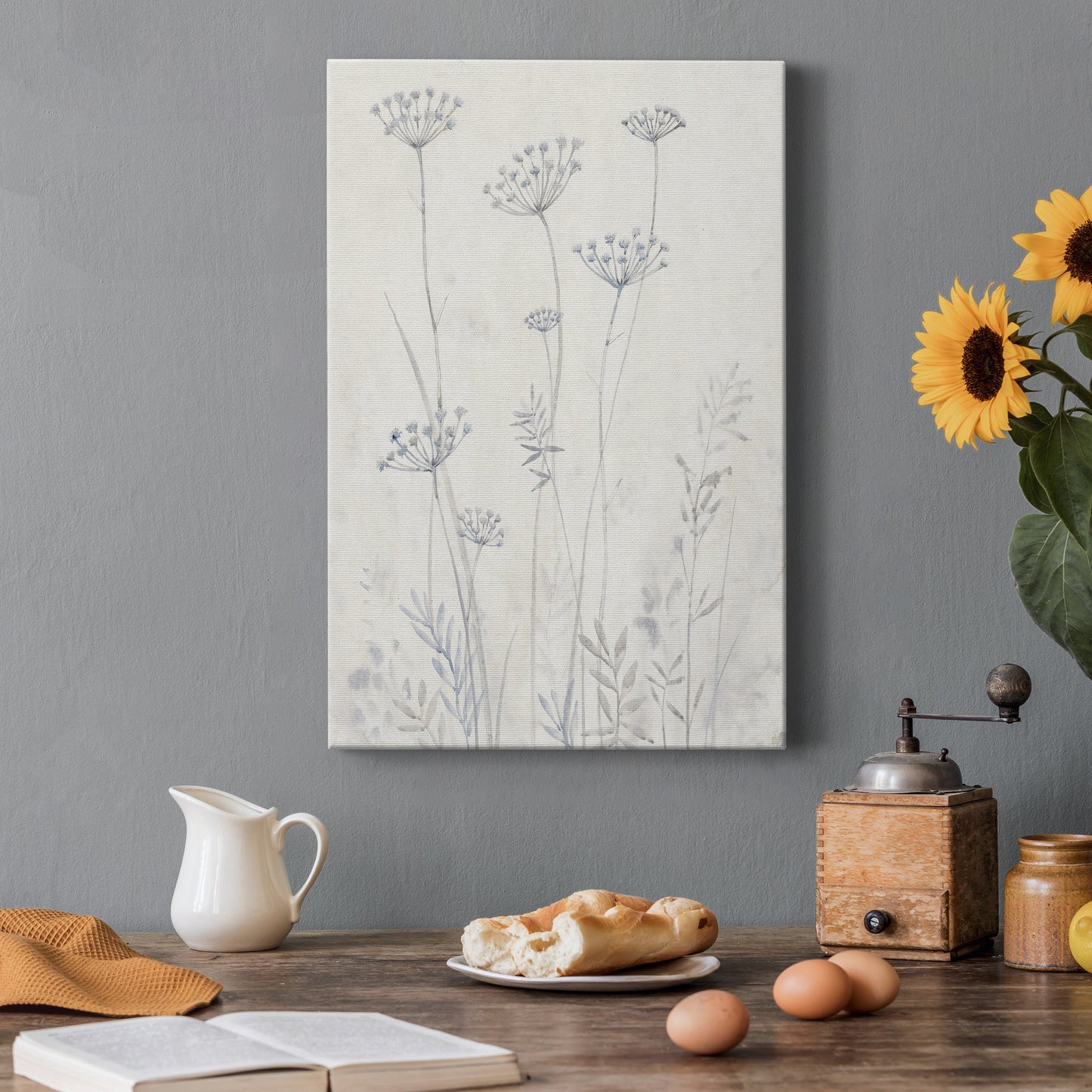 Neutral Queen Anne's Lace II Premium Gallery Wrapped Canvas - Ready to Hang