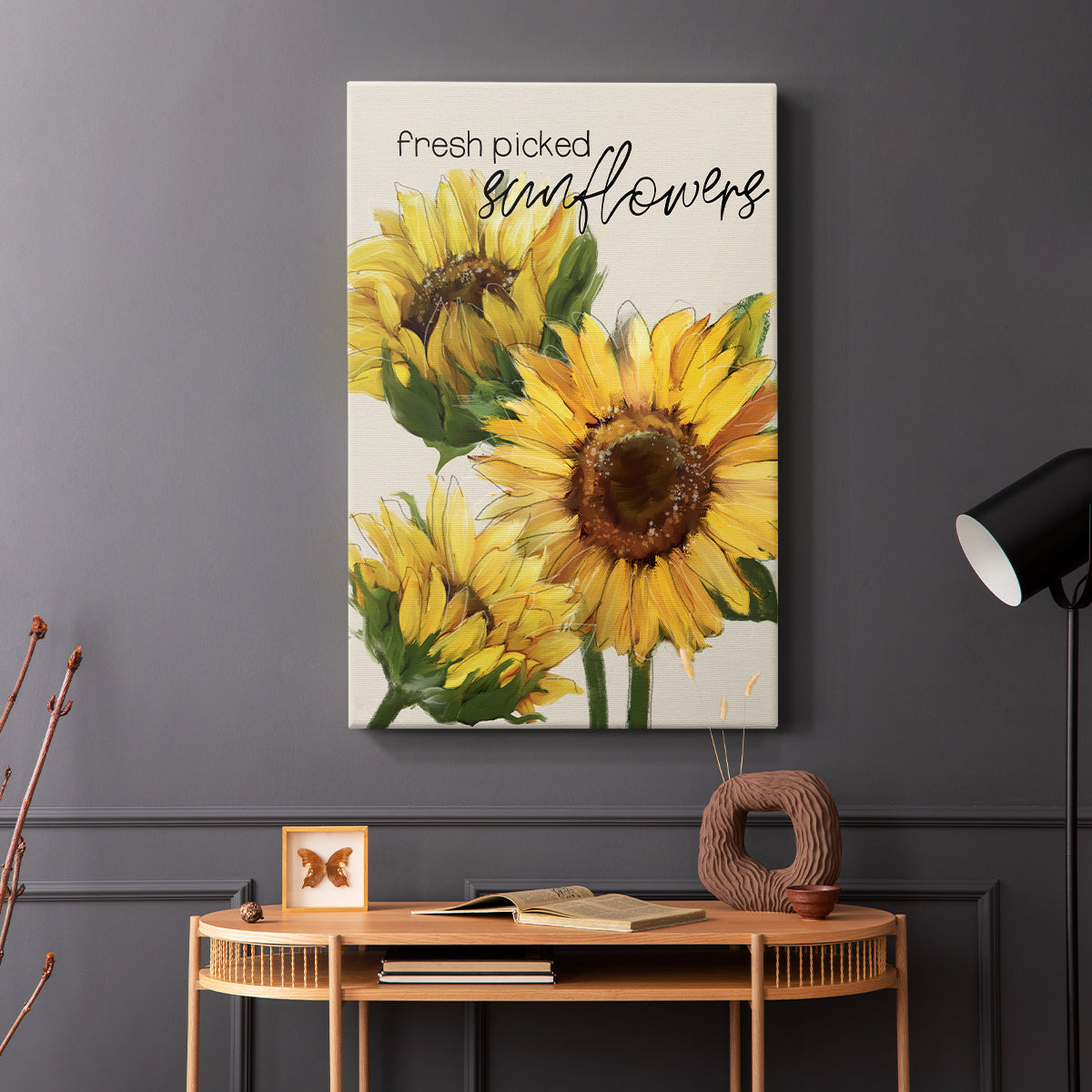 Fresh Picked Sunflowers - Canvas Art Print
