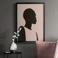 Pink Silhouette II - Modern Framed Canvas Print