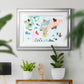 Animal Map - Modern Framed Art Print