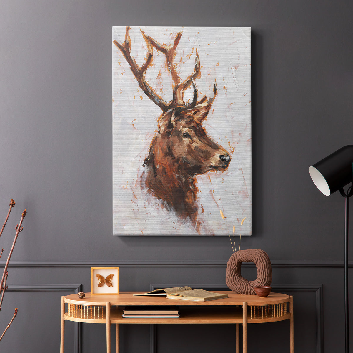 Stag Study II - Canvas Art Print
