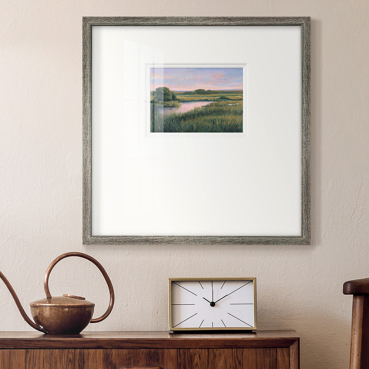 Spring Marsh I Premium Framed Print Double Matboard