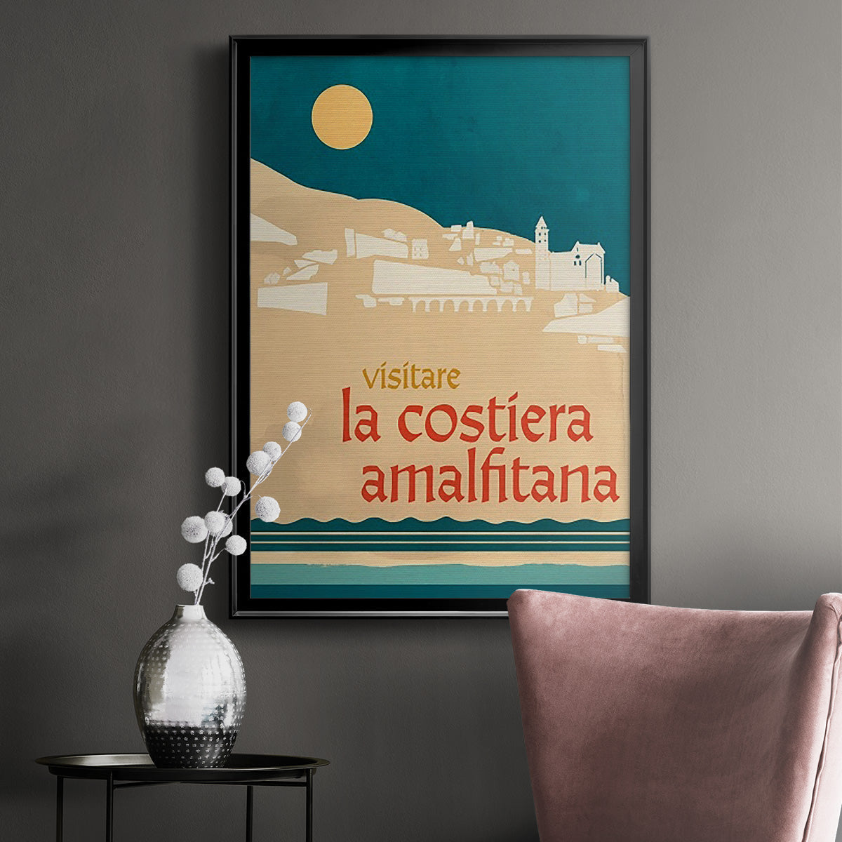 Summer Abroad IV - Modern Framed Canvas Print