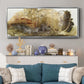 Gold on the Rise I  - Floater Framed Canvas Print