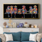 Fun Monkeys - Floater Framed Canvas Print