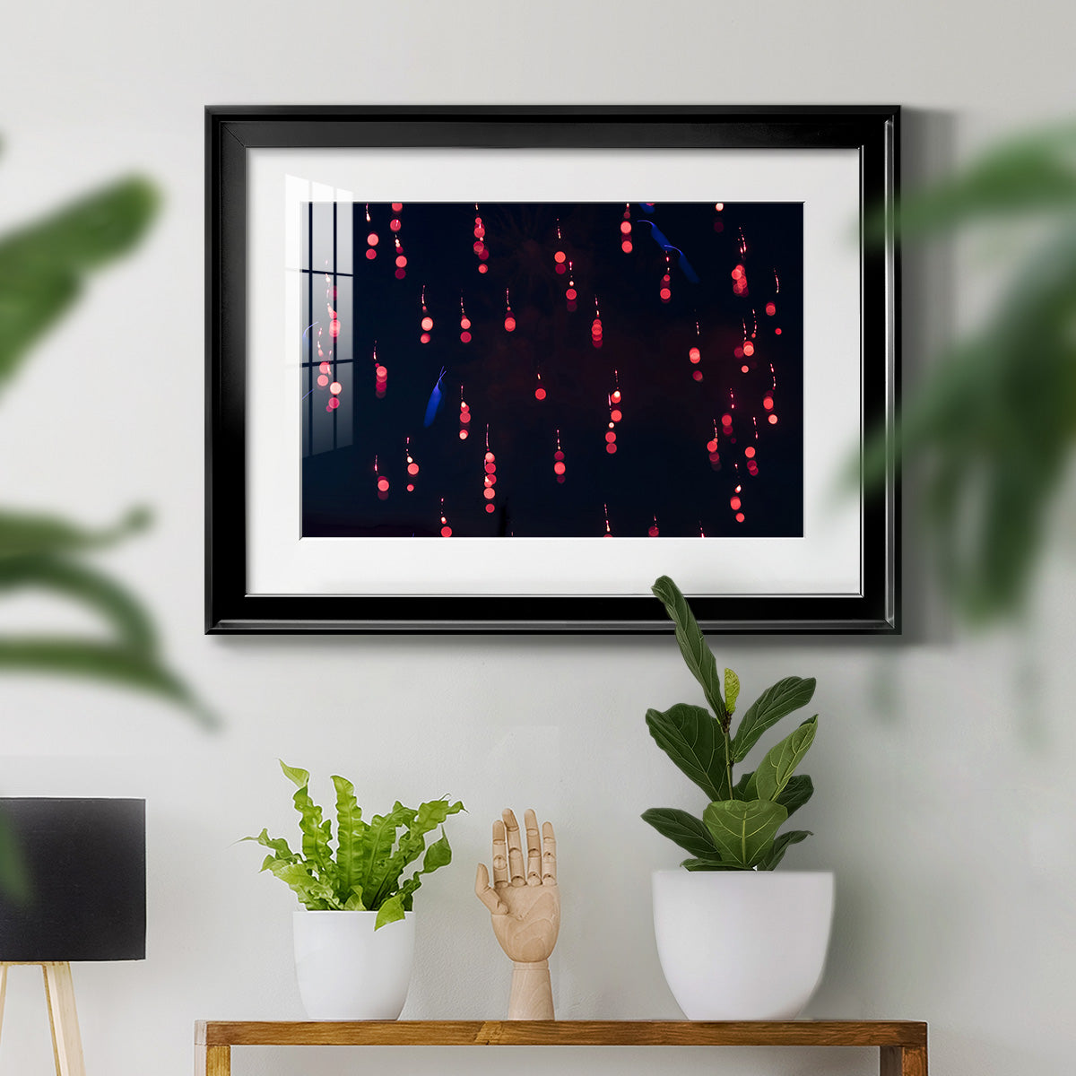 Crimson Constellation - Modern Framed Art Print