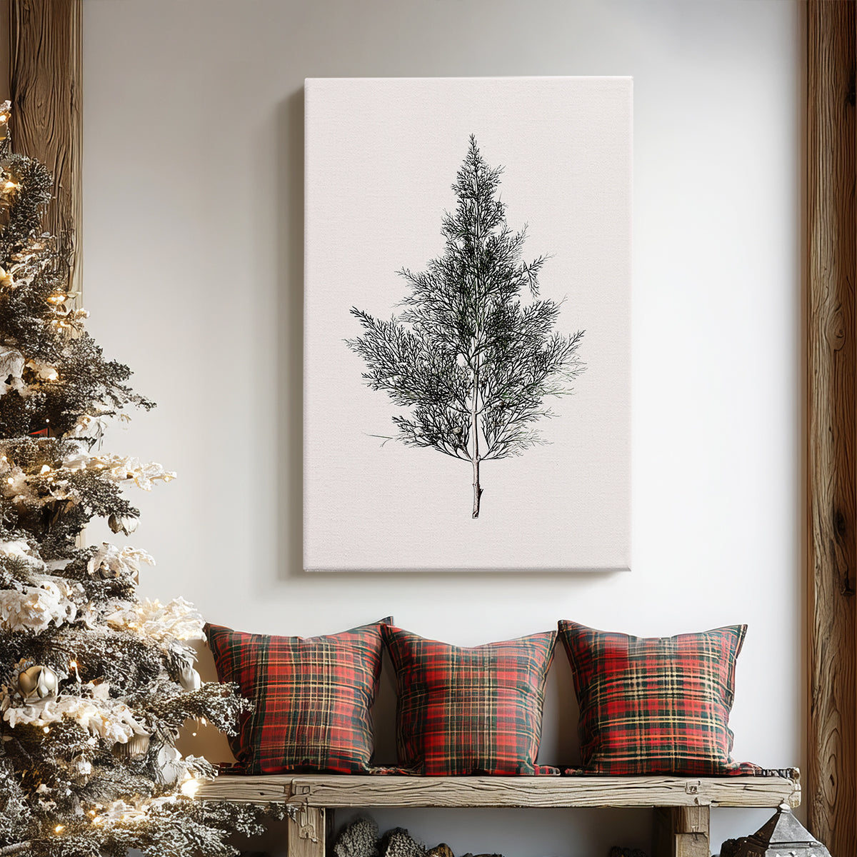 Silver Blessing of Pines - Canvas Art Print