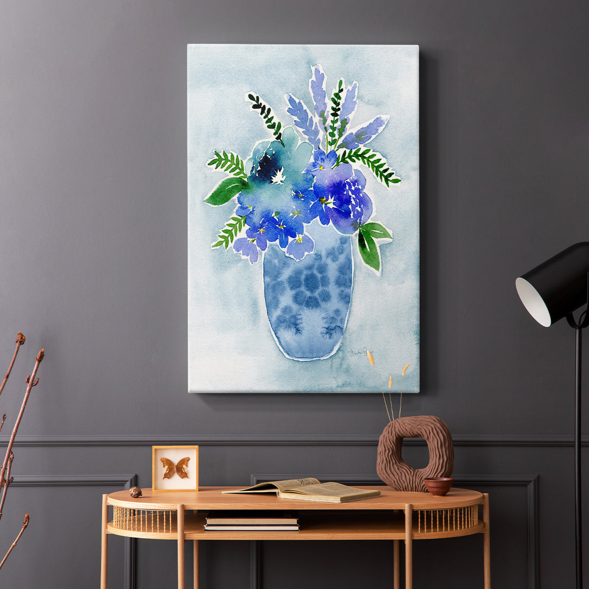 Blue Bouquet I - Canvas Art Print