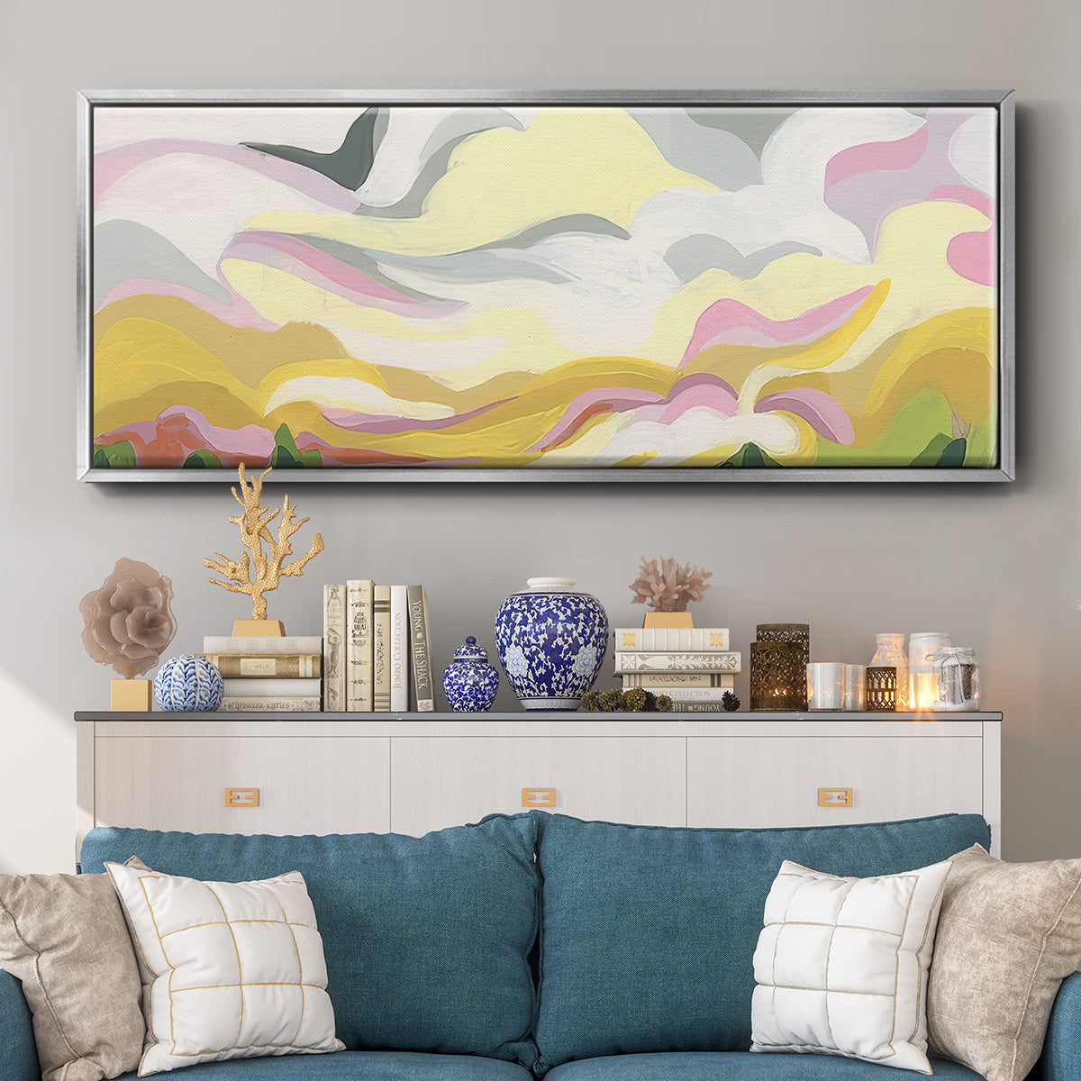 Valley Swirl II - Floater Framed Canvas Print