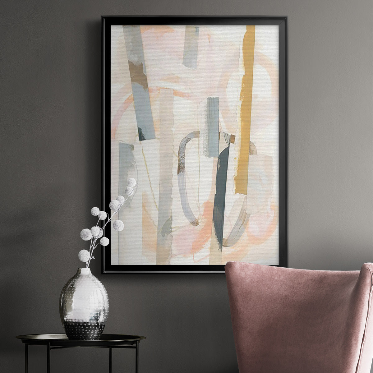 Melon Litmus IV - Modern Framed Canvas Print