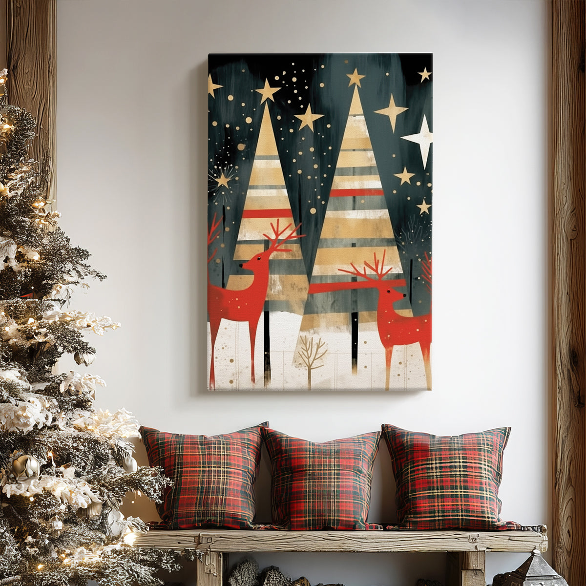 Bells of Warm Lantern Carol - Canvas Art Print