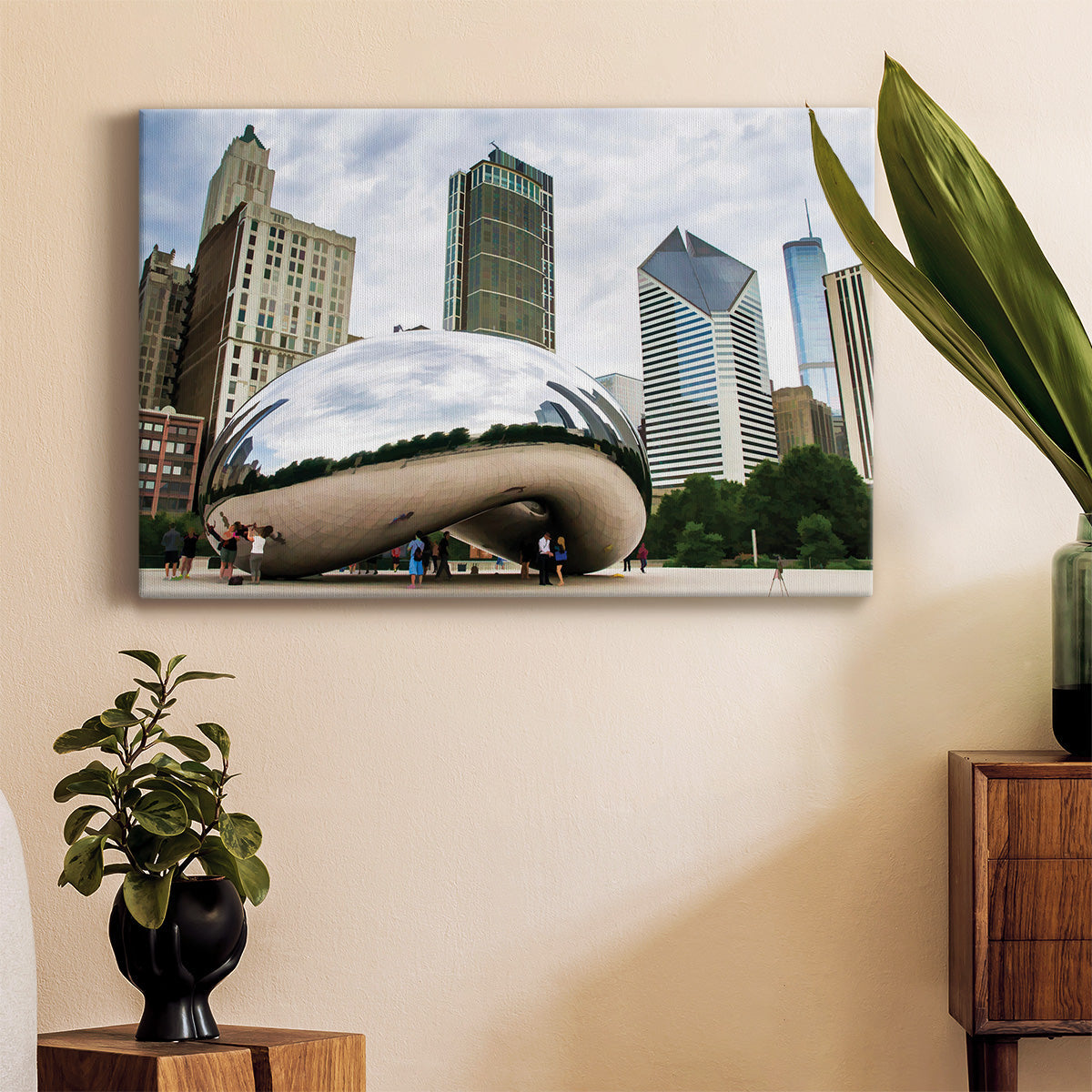 Cloud Gate Chicago - Canvas Art Print