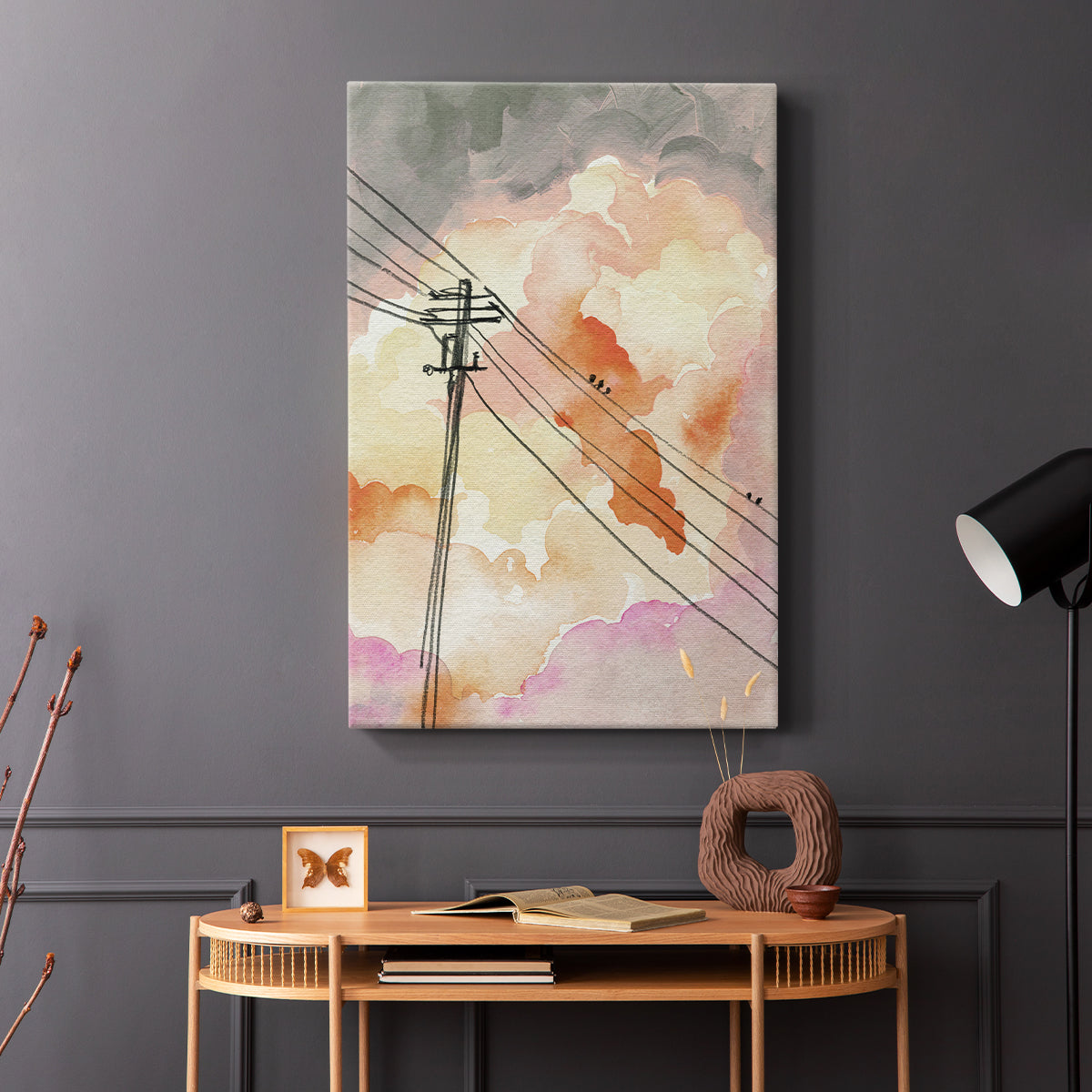Cloudy Communication II - Canvas Art Print