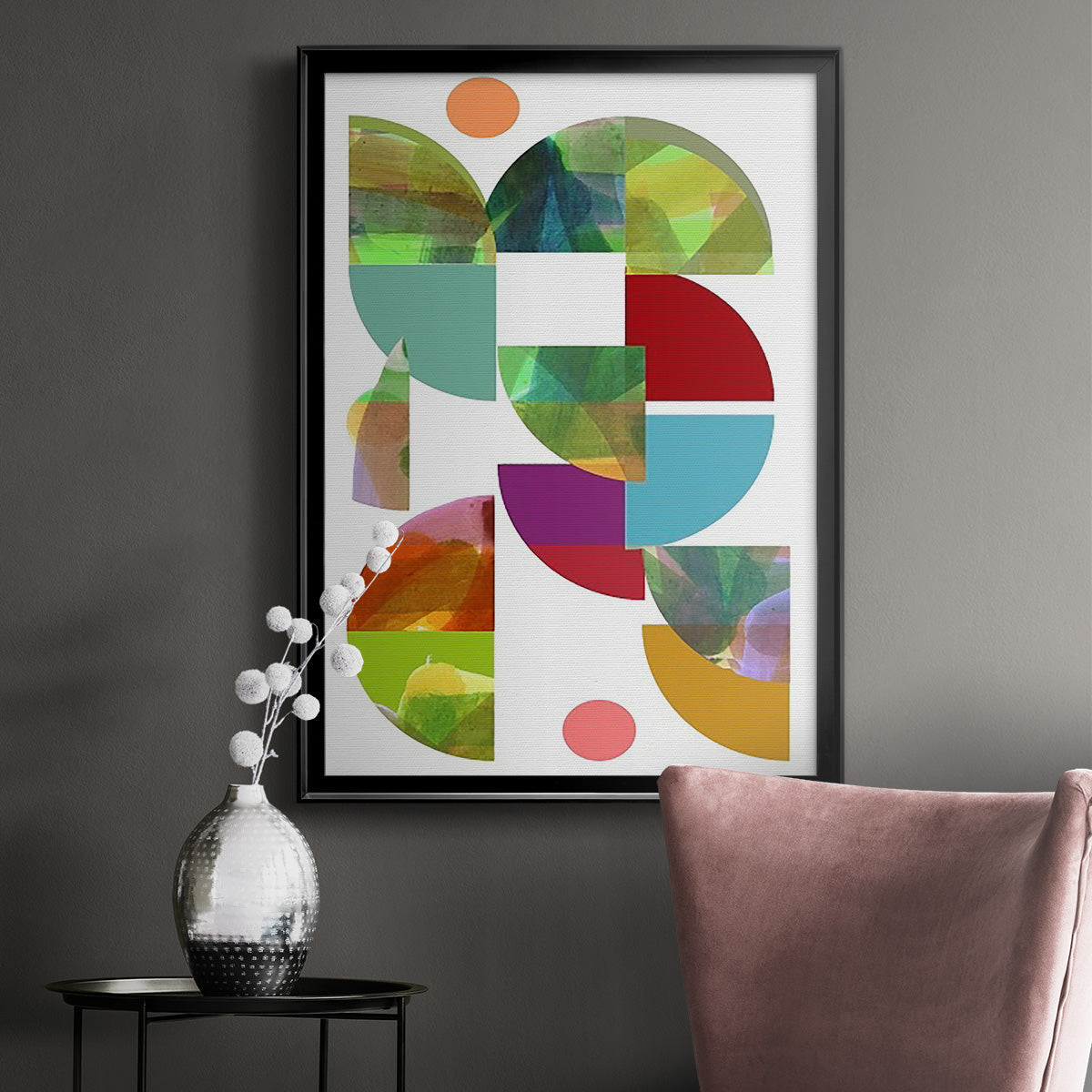 Dorset Shapes I - Modern Framed Canvas Print