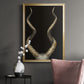 Spiral Antelope Horns -  Framed Canvas Print