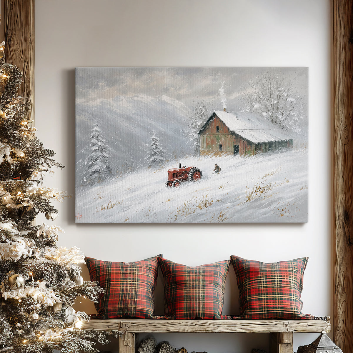 Icicles of Frostlit Serenade - Canvas Art Print
