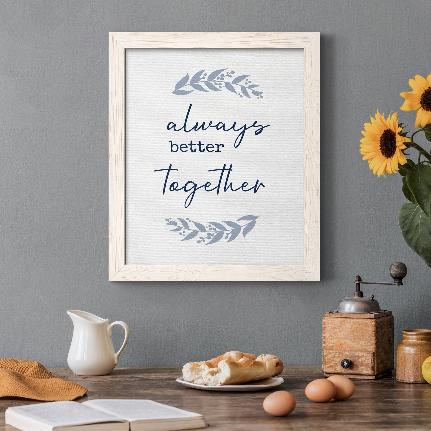 Always Together - Premium Canvas Framed in Barnwood - Ready to Hang