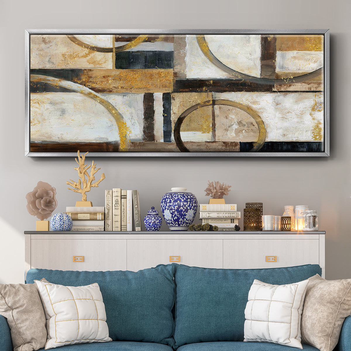 Interplay - Floater Framed Canvas Print