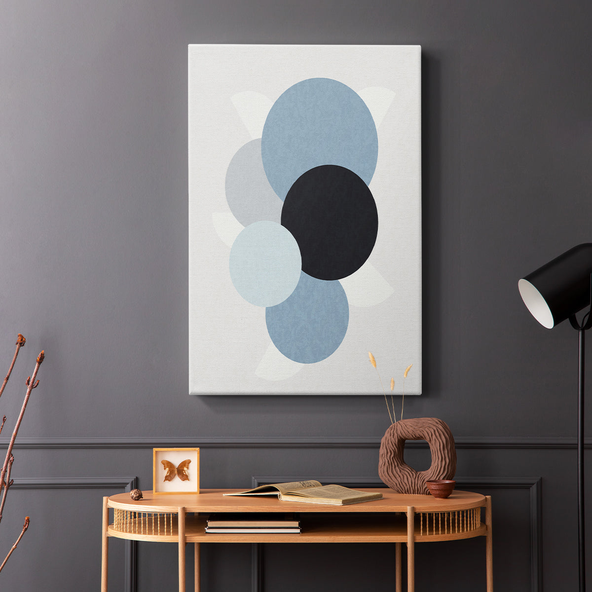 Shapely Blues II - Canvas Art Print