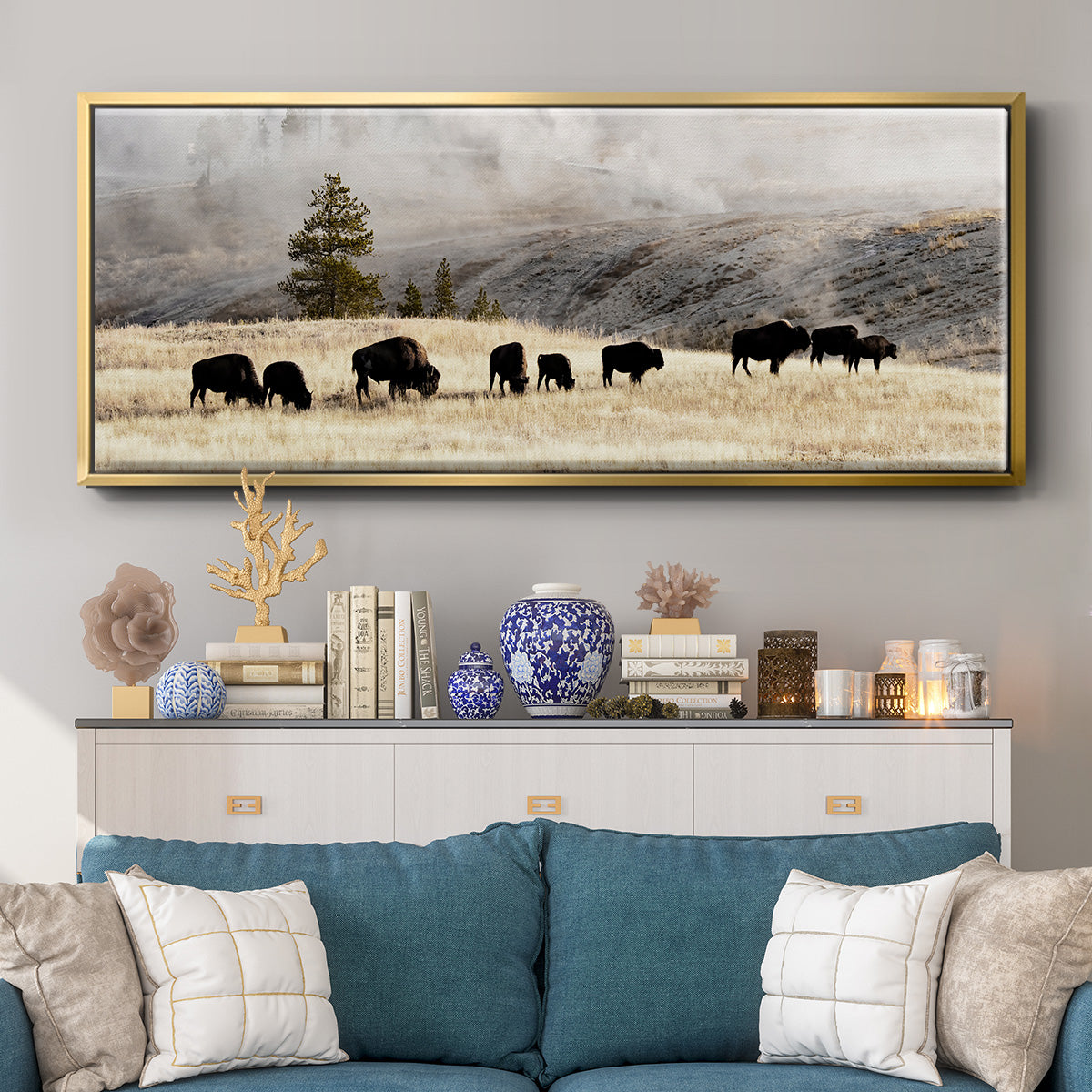 Heading Home - Floater Framed Canvas Print