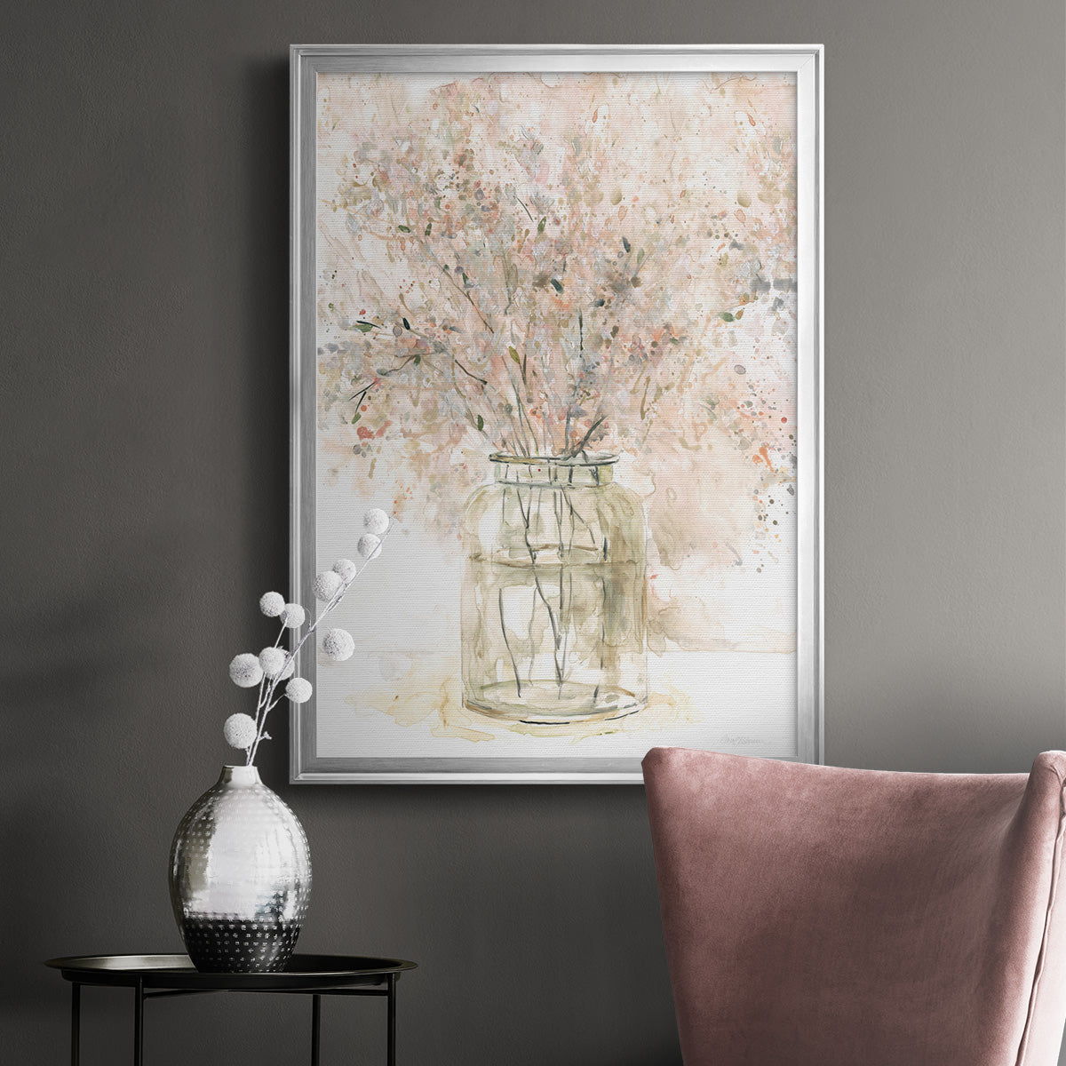 Delicate Arrangement II - Modern Framed Canvas Print