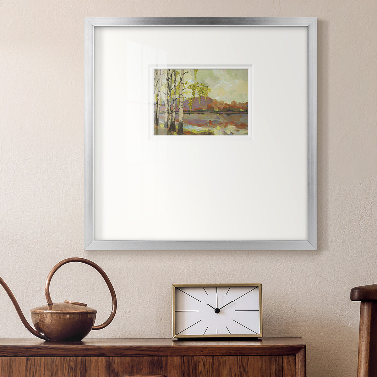 Birch Stand- Premium Framed Print Double Matboard